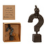 Decopatent Decopatent® Beeld Sculptuur Denken - Think - Vraagteken - Sculptuur van Metaal - Design Sculpturen - Moments of Life - In Giftbox