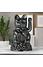 Decopatent Decopatent® Maneki Neko Lucky Cat - 12 Cm - Zwaaiende kat met bewegende arm - Japanse - Chinese gelukskat beeld - Geluksbrenger - ZWART