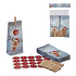 Decopatent Decopatent® Adventskalender Rendieren - 24 Kerst Zakjes & Stickers - Kerstmis Advent kalender - Papieren zakjes - Kerst Kado Verpakking