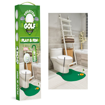 Decopatent Decopatent® WC Golf Set voor op de WC of Toilet - 8 Delig - WC Spel - Kado Spel / Cadeau voor Mannen