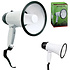 Decopatent Decopatent® Megaphone - Met Geluiden - Megafoon voor Sport Evenementen - 10 Watt - Met Ole Ole geluid - Afm. 14 x 14 x 22 Cm.