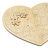 Decopatent Decopatent® Groot Houten Hart Puzzel - Harten puzzel huwelijk - Blanco puzzel - Hout - Gastenboek - Bruiloft - Trouwen - Kado / Cadeau
