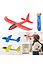 Decopatent Decopatent® XXL Foam vliegtuig - Groot zweefvliegtuig - Buitenspeelgoed - Werpvliegtuig - Fighter Gliders - Kinder vliegtuig Schuim - Mix Kleuren