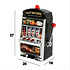 Decopatent Decopatent® Spaarpot Slotmachine - Grote Money Box - Slot Machine met Led Licht en Geluid - Gokkast - Gok machine Spaarpot - 20 x 16 x 37 Cm