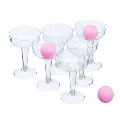 Decopatent Decopatent® Party Pong drankspel - Drank Spel - Prosecco Drinkspel - 12x Drinkbekers + 3 Ballen