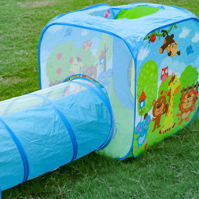 Decopatent Decopatent® Ballenbak met Speeltent en Speeltunnel - Ballenbak Speeltent - Baby - Peuter - Speeltent voor kinderen - Ballentent Popup