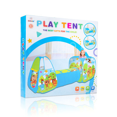 Decopatent Decopatent® Ballenbak met Speeltent en Speeltunnel - Ballenbak Speeltent - Baby - Peuter - Speeltent voor kinderen - Ballentent Popup