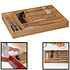 Decopatent Bamboe Bestekbak voor keukenla – 6 Vaks - Bestek organizer van hoogwaardig bamboe hout – Bestekcassette - 44.5 x 30.5 x 6 Cm. - Decopatent®