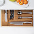 Decopatent Bamboe Bestekbak voor keukenla – 6 Vaks - Bestek organizer van hoogwaardig bamboe hout – Bestekcassette - 44.5 x 30.5 x 6 Cm. - Decopatent®
