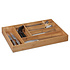 Decopatent Bamboe Bestekbak voor keukenla – 6 Vaks - Bestek organizer van hoogwaardig bamboe hout – Bestekcassette - 44.5 x 30.5 x 6 Cm. - Decopatent®