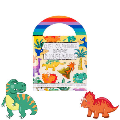 Decopatent Decopatent® Uitdeelcadeaus 48 STUKS Dinosaurus Kleurboekjes met Stickers - Traktatie Uitdeelcadeautjes voor kinderen - Klein Speelgoed