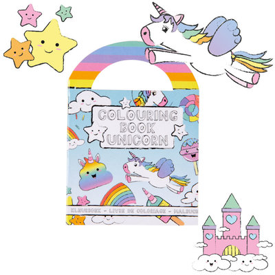 Decopatent Decopatent® Uitdeelcadeaus 48 STUKS Unicorn / Eenhoorn Kleurboekjes met Stickers - Traktatie Uitdeelcadeautjes voor kinderen - Klein Speelgoed