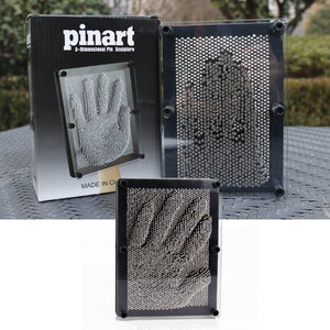 Decopatent Decopatent® Pin Art - Spijkerspel - Pinart spijkerbed - Pinnen spel - Spijkerspel - 3D afdruk - Handafdruk - Spellen met spijkers - Zwart - 13x18 Cm