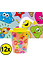 Decopatent Decopatent® 12 STUKS VROLIJKE SMILEY 3D Drink Beker met Rietje en Deksel - 250ML - Smilli Plastic Bekers - Kinderfeestje - Kinderverjaardag Bekertjes - Traktatie - Uitdeelcadeaus