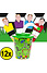 Decopatent Decopatent® 12 STUKS VOETBAL 3D Drink Beker met Rietje en Deksel - 250ML - Voetballers Plastic Bekers - Kinderfeestje - Kinderverjaardag Bekertjes - Traktatie - Uitdeelcadeaus