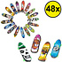 Decopatent Decopatent® 48 STUKS Vinger Skateboard - Fingerboard - Mini Skateboard - Speelgoed Finger Board - Traktatie - Kado voor Jongens & Meisjes - Uitdeelcadeautjes