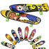 Decopatent Decopatent® 48 STUKS Vinger Skateboard - Fingerboard - Mini Skateboard - Speelgoed Finger Board - Traktatie - Kado voor Jongens & Meisjes - Uitdeelcadeautjes