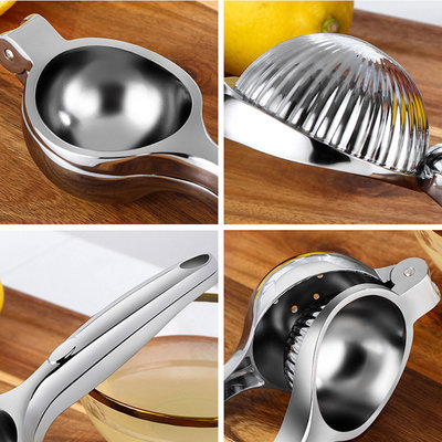 Decopatent Decopatent® Citroen / Limoenknijper - Citroenpers handmatig - Citruspers - Citrus pers - Fruitpers - Handmatige Lemon clamp - Limoenpers - Handpers - RVS