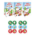 Henbrandt Decopatent® 12 STUKS Traktatie Uitdeel papieren zakjes - Inclusief Stickers - KERST - Merry Christmas - Tasjes - Traktatiezakjes voor uitdeelcadeautjes - Kinderfeestje - 13x8x25 Cm