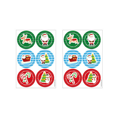 Henbrandt Decopatent® 12 STUKS Traktatie Uitdeel papieren zakjes - Inclusief Stickers - KERST - Merry Christmas - Tasjes - Traktatiezakjes voor uitdeelcadeautjes - Kinderfeestje - 13x8x25 Cm
