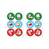 Henbrandt Decopatent® 12 STUKS Traktatie Uitdeel papieren zakjes - Inclusief Stickers - KERST - Merry Christmas - Tasjes - Traktatiezakjes voor uitdeelcadeautjes - Kinderfeestje - 13x8x25 Cm