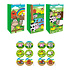 Henbrandt Decopatent® 12 STUKS Traktatie Uitdeel papieren zakjes - Inclusief Stickers - BOERDERIJ DIEREN - Farm - Tasjes - Traktatiezakjes voor uitdeelcadeautjes - Kinderfeestje - 13x8x25 Cm