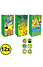Henbrandt Decopatent® 12 STUKS Traktatie Uitdeel papieren zakjes - Inclusief Stickers - JUNGLE DIEREN - Oerwoud - Tasjes - Traktatiezakjes voor uitdeelcadeautjes - Kinderfeestje - 13x8x25 Cm