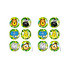 Decopatent Decopatent® 12 STUKS Traktatie Uitdeel papieren zakjes - Inclusief Stickers - JUNGLE DIEREN - Oerwoud - Tasjes - Traktatiezakjes voor uitdeelcadeautjes - Kinderfeestje - 13x8x25 Cm