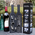 Decopatent Decopatent® 6-Delige Luxe Wijnset in Wijnfles vorm - Wijn fles accessoires Set - Wine tools - Wijn Kurken trekker - In Luxe Fles opbergbox - Cadeau set