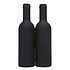 Decopatent Decopatent® 4-Delige Luxe Wijnset in Wijnfles vorm - Wijn fles accessoires Set - Wine tools - Wijn Kurken trekker - In Luxe Fles opbergbox - Cadeau set