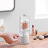 Decopatent Decopatent® Ronde Wattenschijfjes & Staafjes Organizer met 2 Vakken - Makeup Organizer Transparant - Wattenstaafjes en Oorstokjes opbergen - Make-up - Cosmetica - Opbergdoos