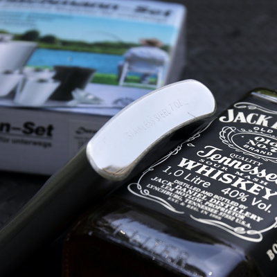 Decopatent Decopatent® RVS Heupfles - 7 Delige Gift Set - Platvink - Zakflacon - Zakfles - Drankfles - Drankflacon Heupflesje - Incl. Trechter en Bekers