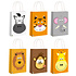 Henbrandt Decopatent® 24 STUKS MIX Jungle Dieren Traktatie Uitdeel papieren zakjes met Handvat - Tasjes voor Uitdeelcadeautjes - Kinderfeestje