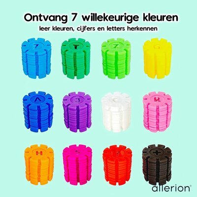 Allerion Allerion 3D Sneeuwvlokken Set - 520-delig - Bouw Speelgoed - STEM Speelgoed - Voor Jongens en Meisjes