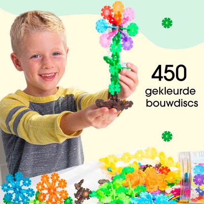 Allerion Allerion 3D Sneeuwvlokken Set - 520-delig - Bouw Speelgoed - STEM Speelgoed - Voor Jongens en Meisjes