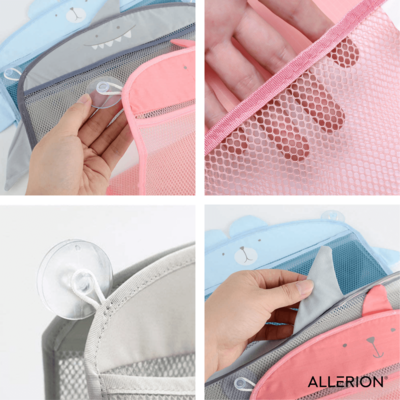 Allerion Allerion Bad Organizer - Badspeelgoed Baby - 3 verschillende modellen – Opbergtas – Inclusief speelgoed