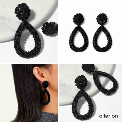 Allerion Allerion - Dames Oorbellen Set - 8 Verschillende Hangers - Inclusief Satijnen Tasje