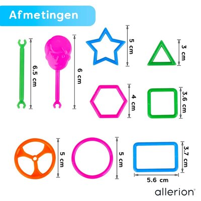 Allerion Allerion Rietjes Bouwpakket - 1154-delig - Met veel Accessoires - Creatief Bouw Speelgoed voor Jongens en Meisjes - STEM-Speelgoed - Inclusief Opbergdoos