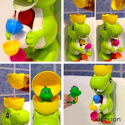 Allerion Allerion Bewegend Badspeelgoed Dino - Vanaf 1 jaar - Dinosaurussen - Met Zuignappen