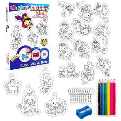 Allerion Allerion Krimpfolie Zeemeerminnen Set - 34-delig - Inclusief Accessoires - Gebruiksaanwijzing