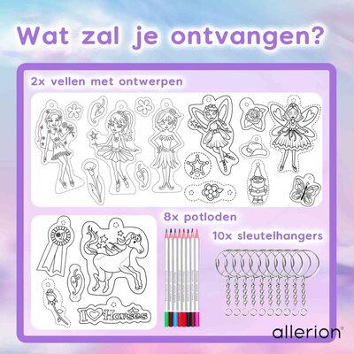 Allerion Allerion Krimpfolie Feeën Set - 27-delig - Inclusief Accessoires - Gebruiksaanwijzing