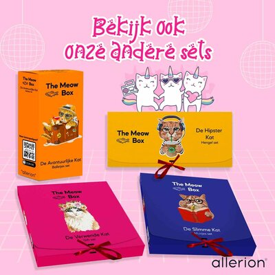 Allerion Allerion Kattenspeelgoed Balletjes Set - Katten Speeltjes Intelligentie - 42-delig - Plastic Balletjes - Verschillende Vormen en Kleuren