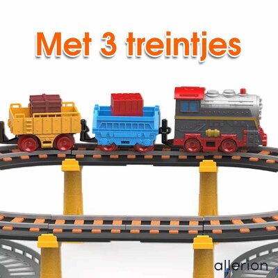 Allerion Allerion Racebaan City - 118-delig - Auto Baan Bouwen - Zelfrijdende Auto - Voor Jongens en Meisjes