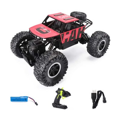 Allerion Allerion Afstand Bestuurbare Auto 4X4 - RC Auto voor Jongens - Buiten - Oplaadbare Batterij via USB