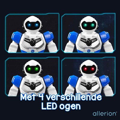 Allerion Allerion Intelligente Robot - RC Robot Speelgoed - Reageert op Handgebaren - Voor Jongens en Meisjes - Blauw of Rood