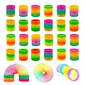 Allerion Allerion Trapveer Set - Traploper Slinky Speelgoed - 24 stuks - Regenboog Kleuren - Verschillende formaten