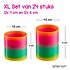 Allerion Allerion Trapveer Set - Traploper Slinky Speelgoed - 24 stuks - Regenboog Kleuren - Verschillende formaten