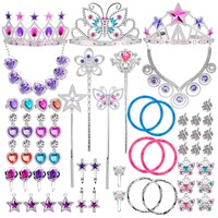 Allerion Allerion Prinsessen Verkleed Accessoires Set - 50-Delig - Prinsessen Verkleedkleren - Sieraden