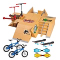 Allerion Allerion Fingerboard Set Large - Mini Vinger Skateboard - Skatepark met Ramps - 16-delig