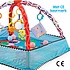 Allerion Allerion Baby Gym Ballenbak - Baby Speelmat - Opvouwbaar - Met 5 Hangers en 18 Ballen - Blauw – 80cm x 80cm